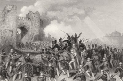 Assalto di Delhi e cattura della Porta del Kashmir il 14 settembre 1857, da 