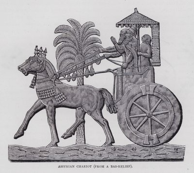 Carro assiro (incisione) da English School