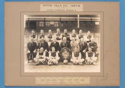 Aston Villa F.C., 1937-38, Campioni della Lega, Divisione 2 da English School