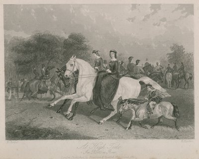 Alta marea a Rotten Row, Hyde Park, Londra da English School