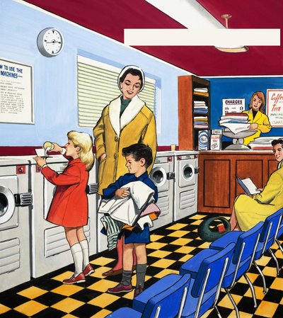 Alla lavanderia automatica da English School