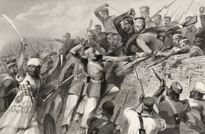 Attacco dei rivoltosi alla Batteria Redan a Luknow, 30 luglio 1857, da 
