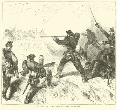 Attacco a una batteria francese a Sedan, settembre 1870 da English School