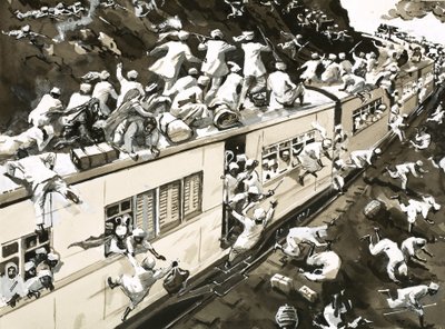 Attacco a un treno indiano durante il 1947 da English School