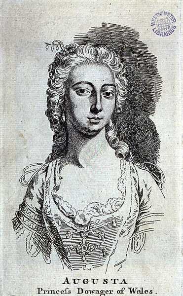 Augusta, principessa vedova del Galles, c.1751 da English School