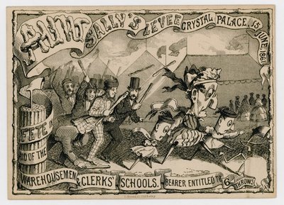 Aunt Sallys Levee, Crystal Palace, 15 giugno 1861 da English School