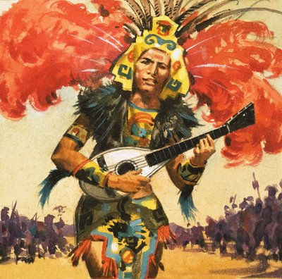Danzatore indiano azteco da English School
