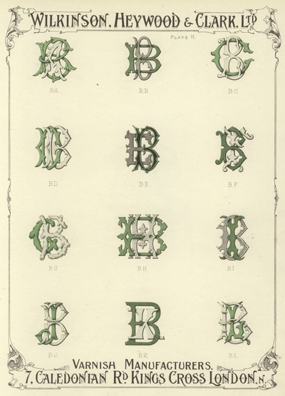 BA, BB, BC, BD, BE, BF, BG, BH, BI, BJ, BK, BL da English School