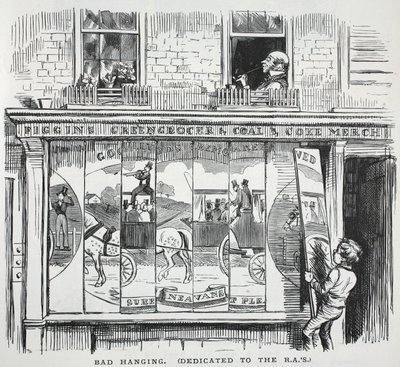 Cattivo Appeso (dedicato agli R.A.s), illustrazione da Punch da English School