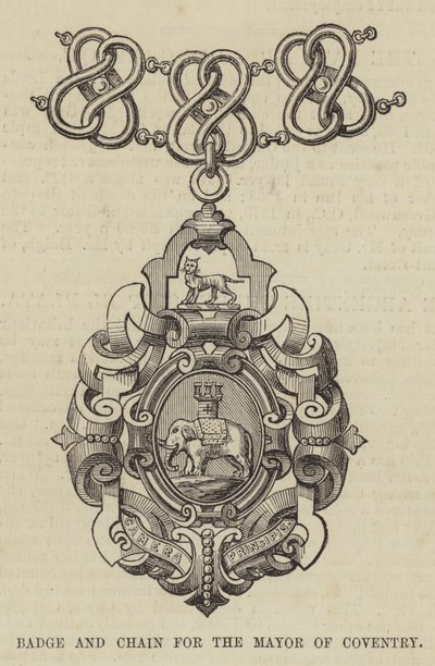 Distintivo e Catena per il Sindaco di Coventry da English School