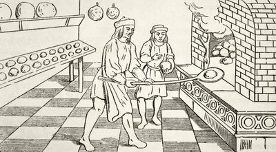 Cottura del pane nel XV secolo, da 