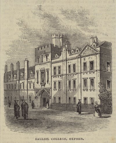 Balliol College, Oxford (incisione) da English School