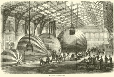 Fabbrica di palloni, ottobre 1870 da English School