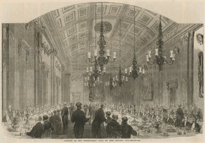 Banchetto alla Fishmongers Hall nel giorno del sindaco da English School
