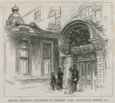 Barber Surgeons Hall, Monkwell Street, Londra da English School