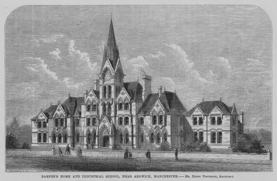 Casa e Scuola Industriale di Barnes, vicino ad Ardwick, Manchester da English School