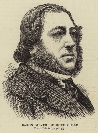 Barone Meyer de Rothschild (incisione) da English School