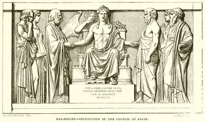 Bassorilievo--Istituzione del Consiglio di Stato da English School