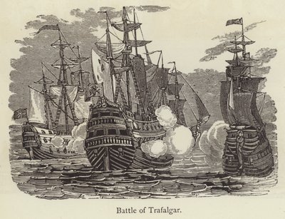 Battaglia di Trafalgar (incisione) da English School