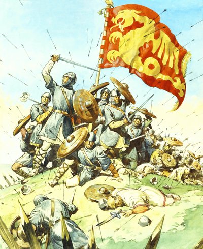 Scena di battaglia da English School