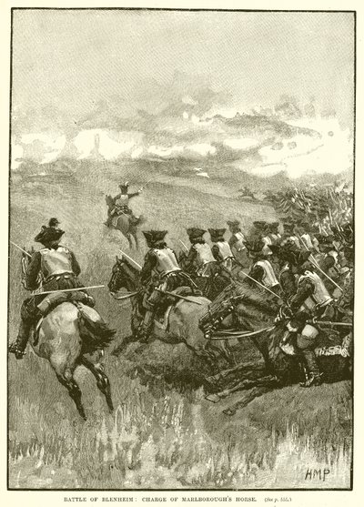 Battaglia di Blenheim: Carica della cavalleria di Marlborough da English School