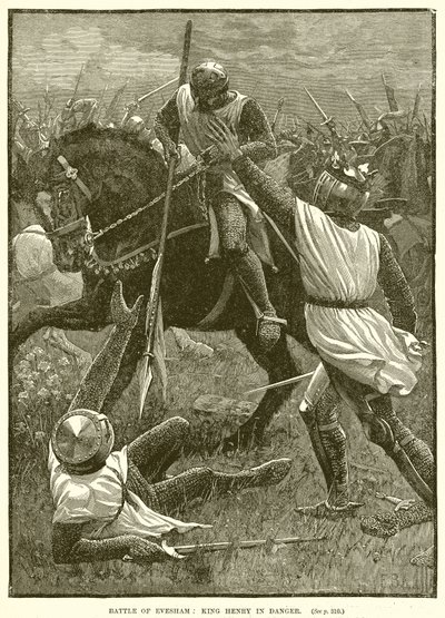Battaglia di Evesham: Re Enrico in pericolo da English School