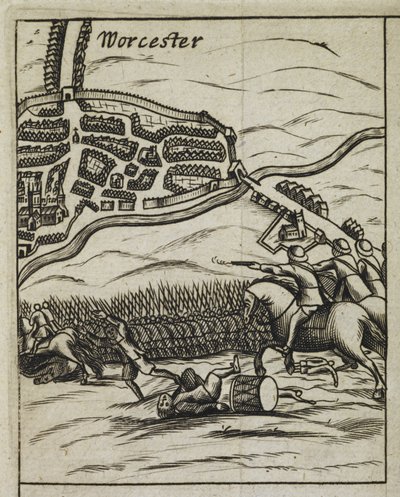 Scena della battaglia di Worcester, da 