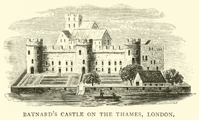 Castello di Baynard sul Tamigi, Londra da English School