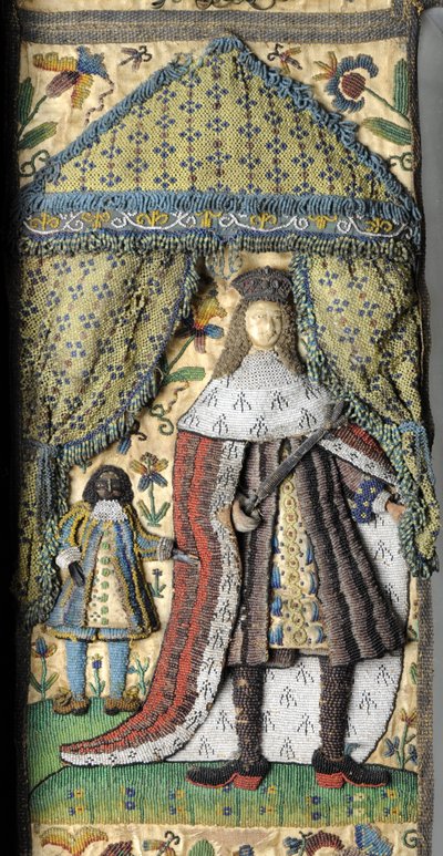 Specchio con perline, c. 1672-79 da English School