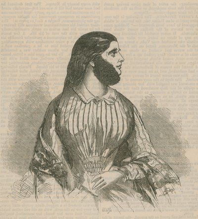 Donna barbuta da English School