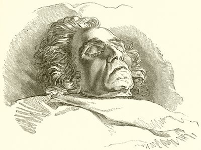 Beethoven sul letto di morte da English School