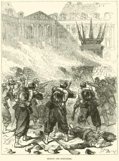 Dietro la barricata, aprile 1871 da English School