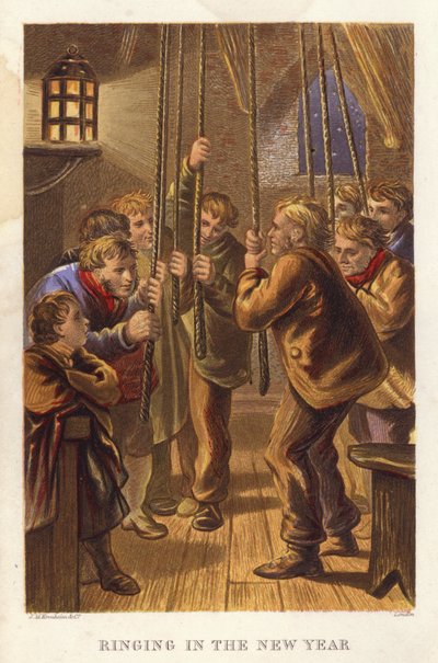 Suonatori di campane, suonando per il nuovo anno da English School
