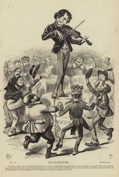 Benjamin Disraeli a Manchester da English School