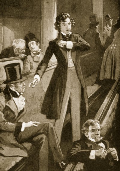 Benjamin Disraeli fa il suo primo discorso alla Camera da English School