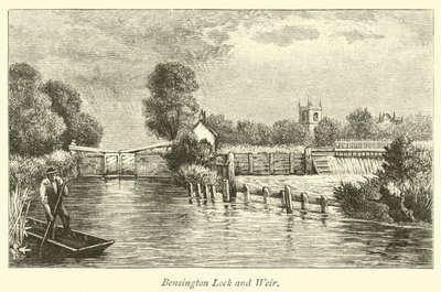 Bensington Lock e Weir da English School