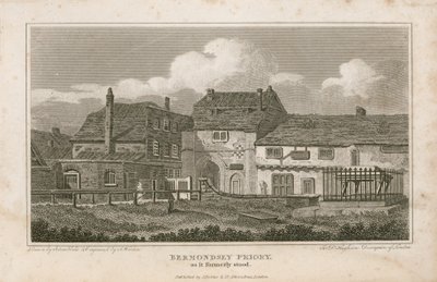 Priorato di Bermondsey, come era un tempo da English School