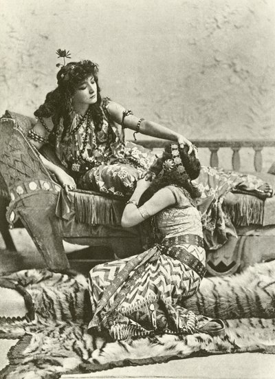 Bernhardt come Cleopatra (incisione) da English School