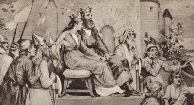 Bertha, moglie di Aethelbert, Re del Kent da English School