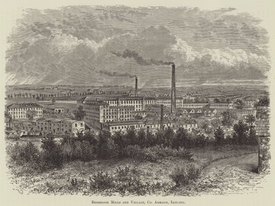 Mulini e villaggio di Bessbrook, contea di Armagh, Irlanda da English School