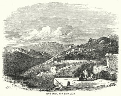 Beth-Aven, ora Beit-Avan (incisione) da English School