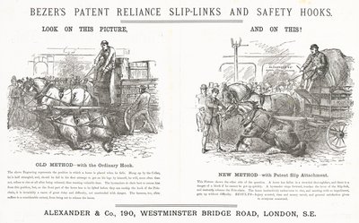 Bezers Patent Reliance Slip-Links e Safety Hooks da English School