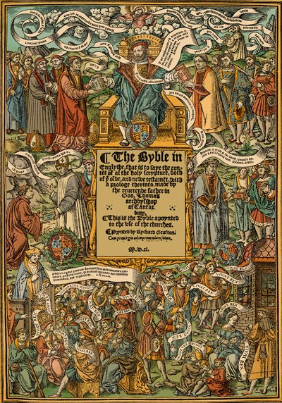 Bibbia - pagina del titolo da English School