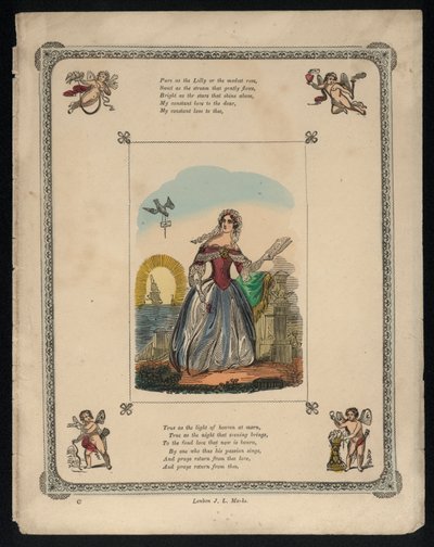 Uccello che consegna una lettera d