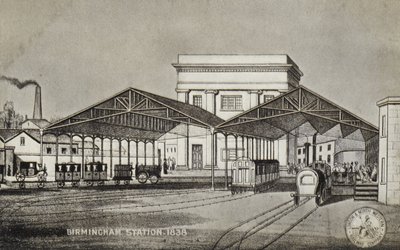 Stazione di Birmingham, 1838 da English School