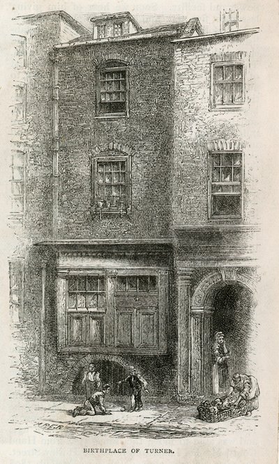 Luogo di nascita di J M W Turner in Maiden Lane da English School