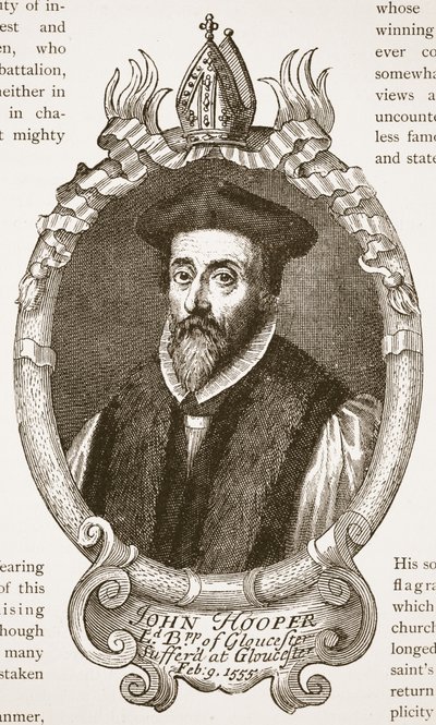 Vescovo Hooper, illustrazione da The Church of England: A History for the People di H.D.M. Spence-Jones da English School