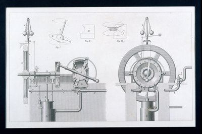 Motore a vapore rotativo o a disco di Bishop da Cyclopaedia of Useful Arts & Manufactures, a cura di Charles Tomlinson, c.1880s da English School