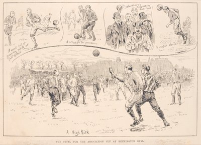 Blackburn Rovers vs. Nottingham County, da The Illustrated Sporting and Dramatic News, 23 marzo 1891 da English School