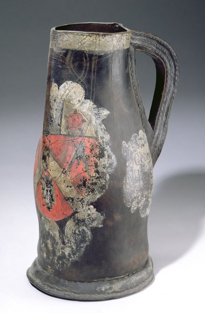 Brocca di cuoio, 1712 da English School